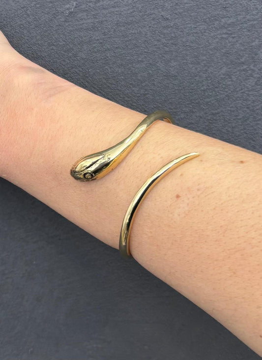 BRACCIALE SERPENTE MINIMAL - OTTONE