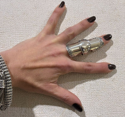 ANELLO ARMATURA 3 SEGMENTI ARGENTO 925