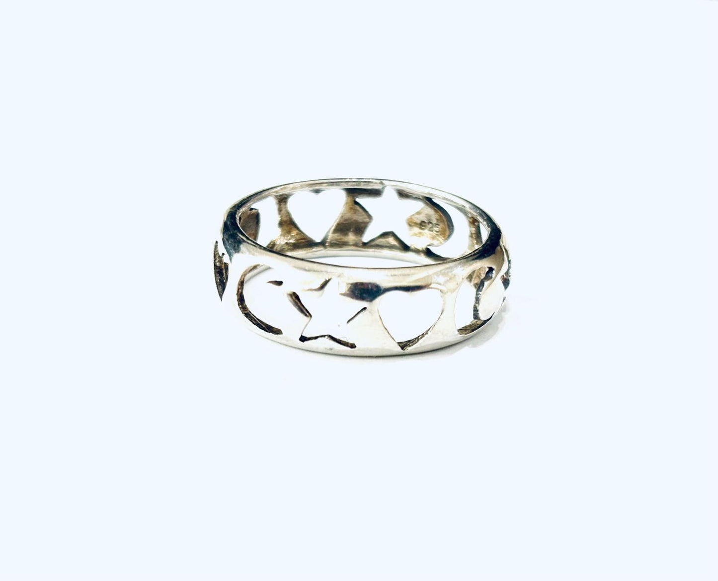 ANELLO FASCIA TRAFORATA ARGENTO 925