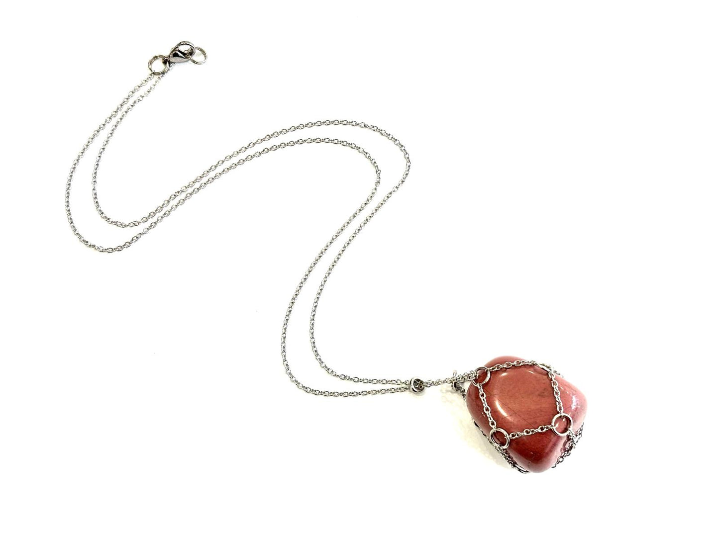COLLANA STONE KEEPER ACCIAIO - RODONITE