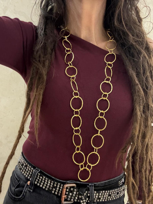 COLLANA OTTONE - MAXI ANELLI