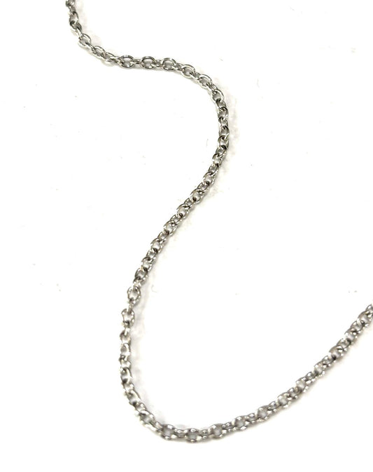 CATENINA FORZATINA LISCIA ACCIAIO 1,6x1,8MM FILO 0,4MM