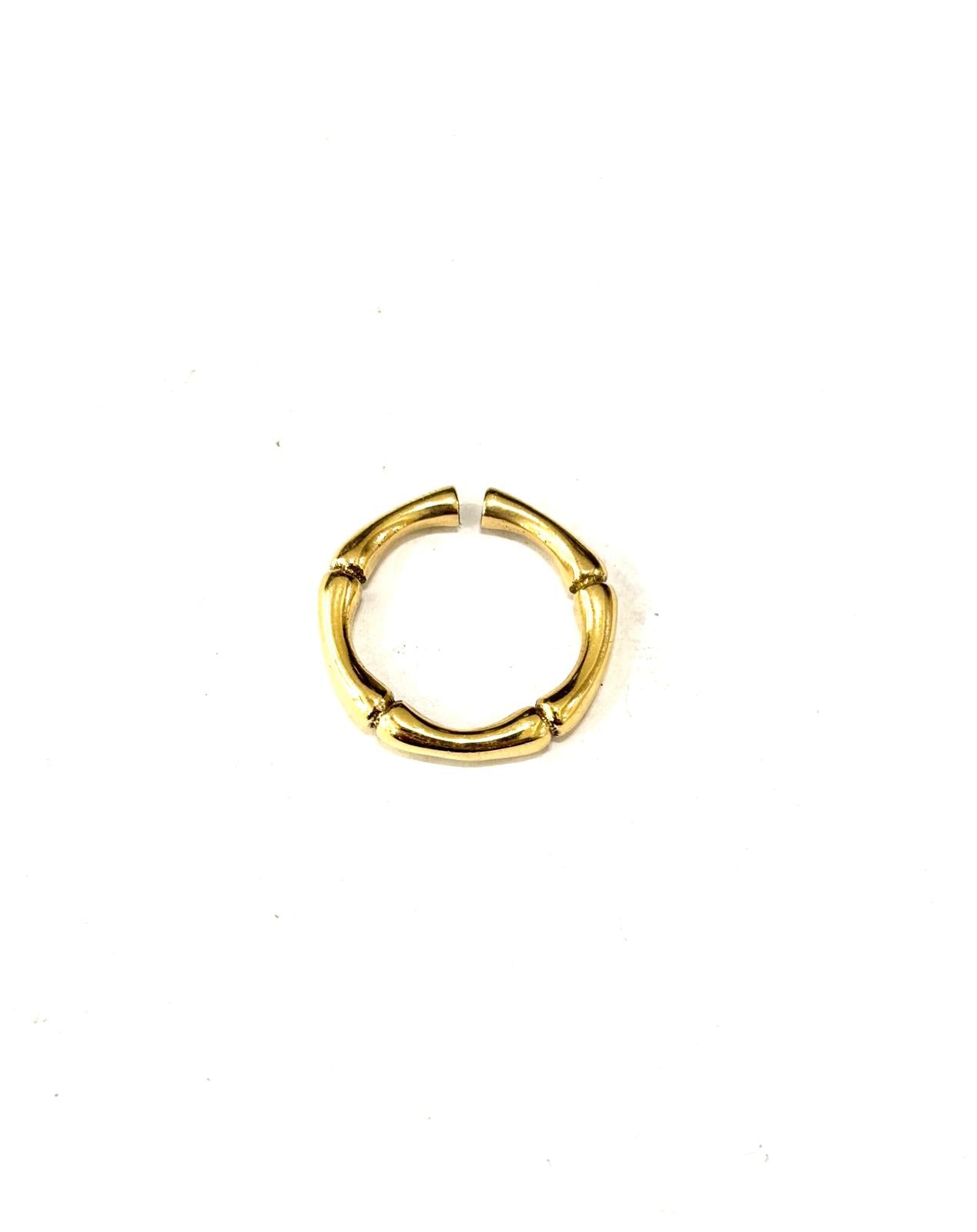 ANELLO OTTONE BAMBOO - REGOLABILE
