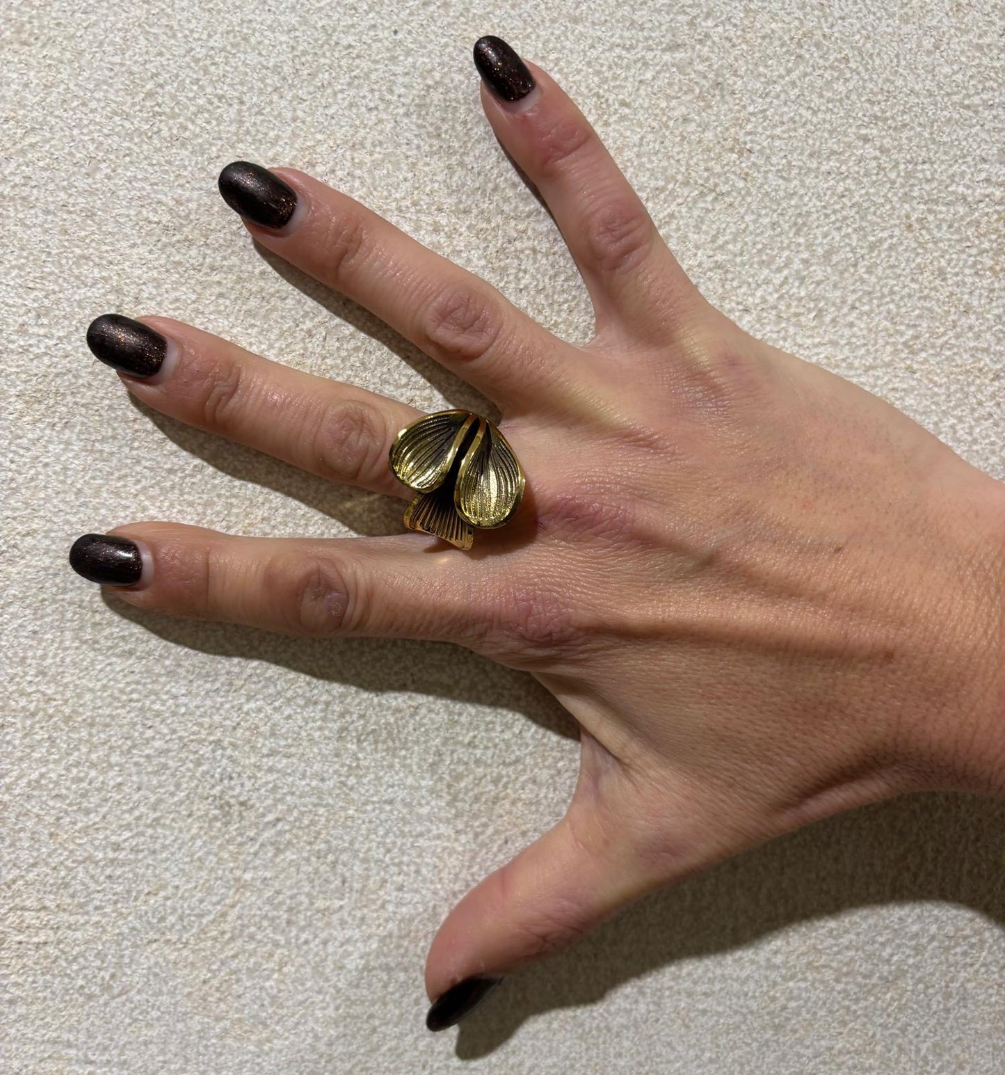 ANELLO OTTONE - PETALI