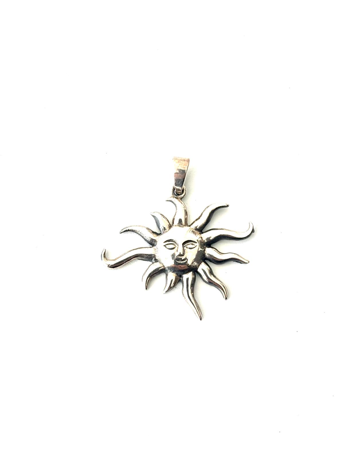 CIONDOLO SOLE ARGENTO 925