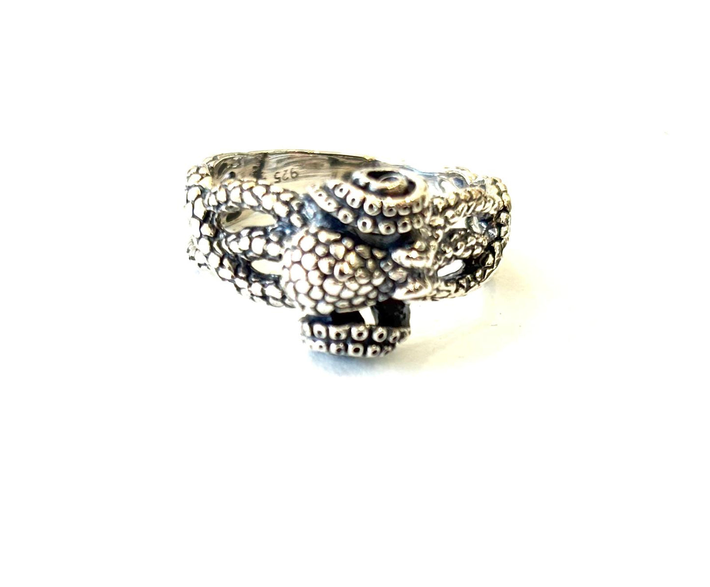 ANELLO POLPO TENTACOLARE - ARGENTO 925