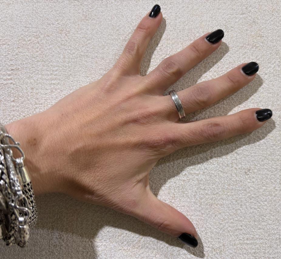 ANELLO FASCETTA LAVORATA ARGENTO 925