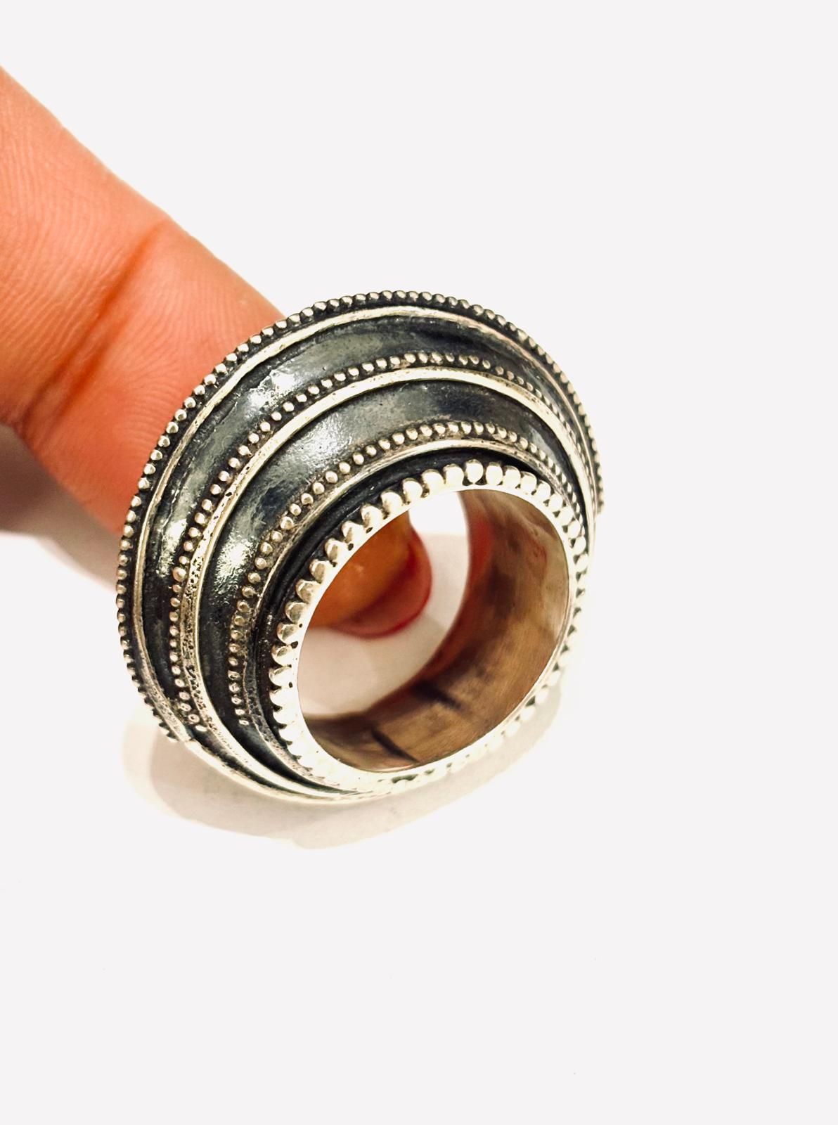ANELLO DECORATO ARGENTO 925 BRUNITO