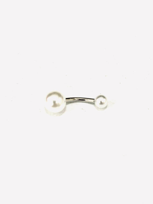 PIERCING OMBELICO PERLA - ACCIAIO 316L