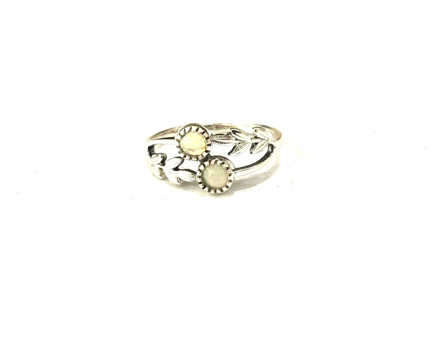 ANELLO CON RAMOSCELLI - OPALE - ARGENTO 925