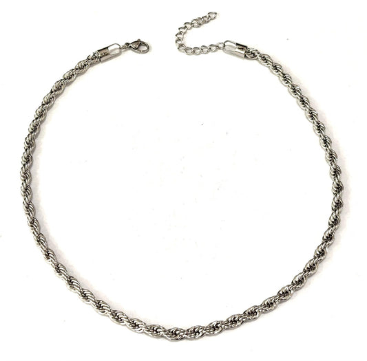 COLLANA TORCHON ACCIAIO - GOLD - SILVER