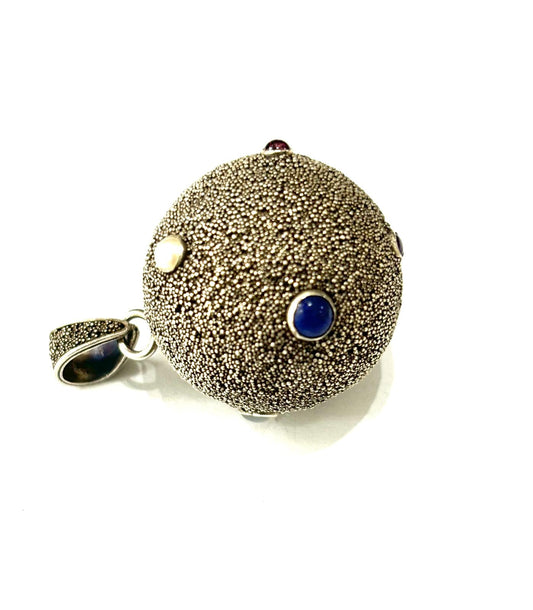 CIONDOLO SFERICO ARGENTO 925 BRUNITO