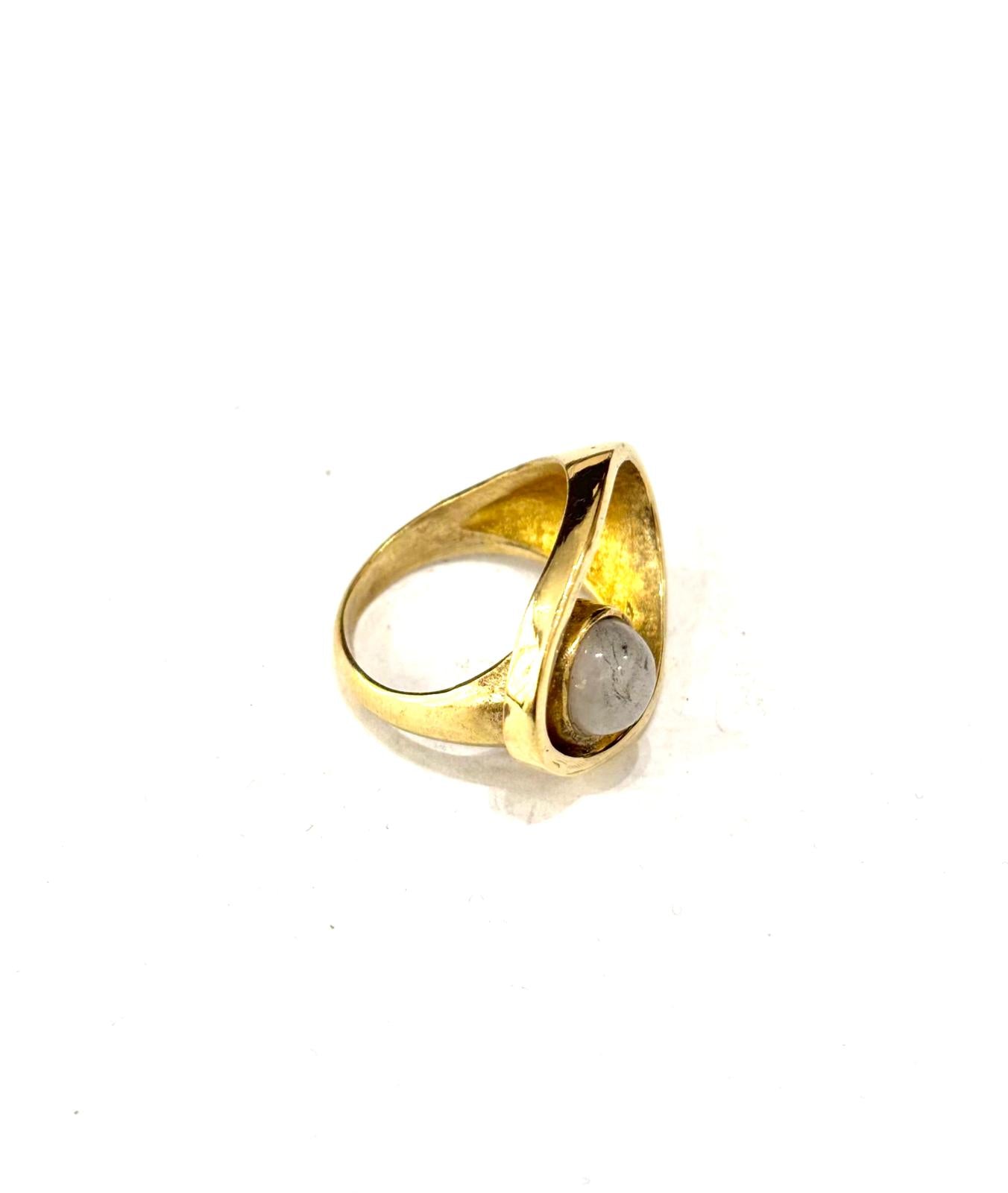 ANELLO OVALE OTTONE - LAPISLAZZULI - LABRADORITE BIANCA