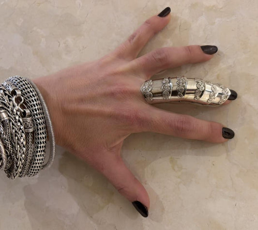 ANELLO ARMATURA A 5 SEZIONI ARGENTO 925