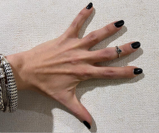 ANELLO ONICE SFACCETTATO OVALE - ARGENTO 925