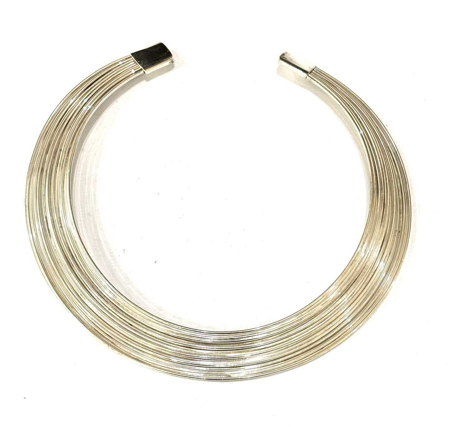 COLLANA RIGIDA MULTIFILO OTTONE - DORATA - ARGENTATA