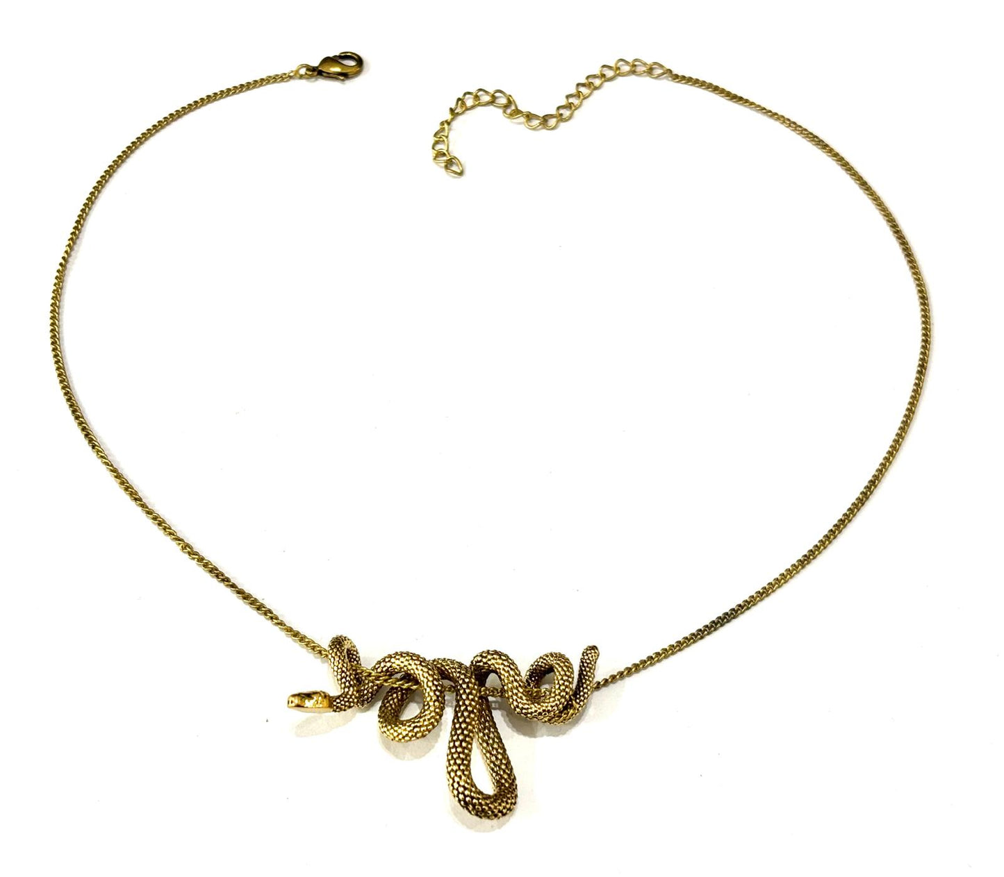 COLLANA CATENA GROUMETTE CON SERPENTE