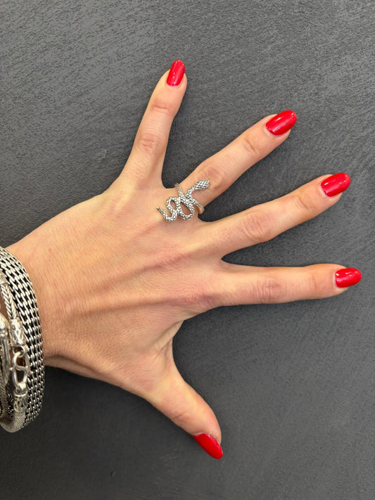 ANELLO SERPENTE - ARGENTO 925