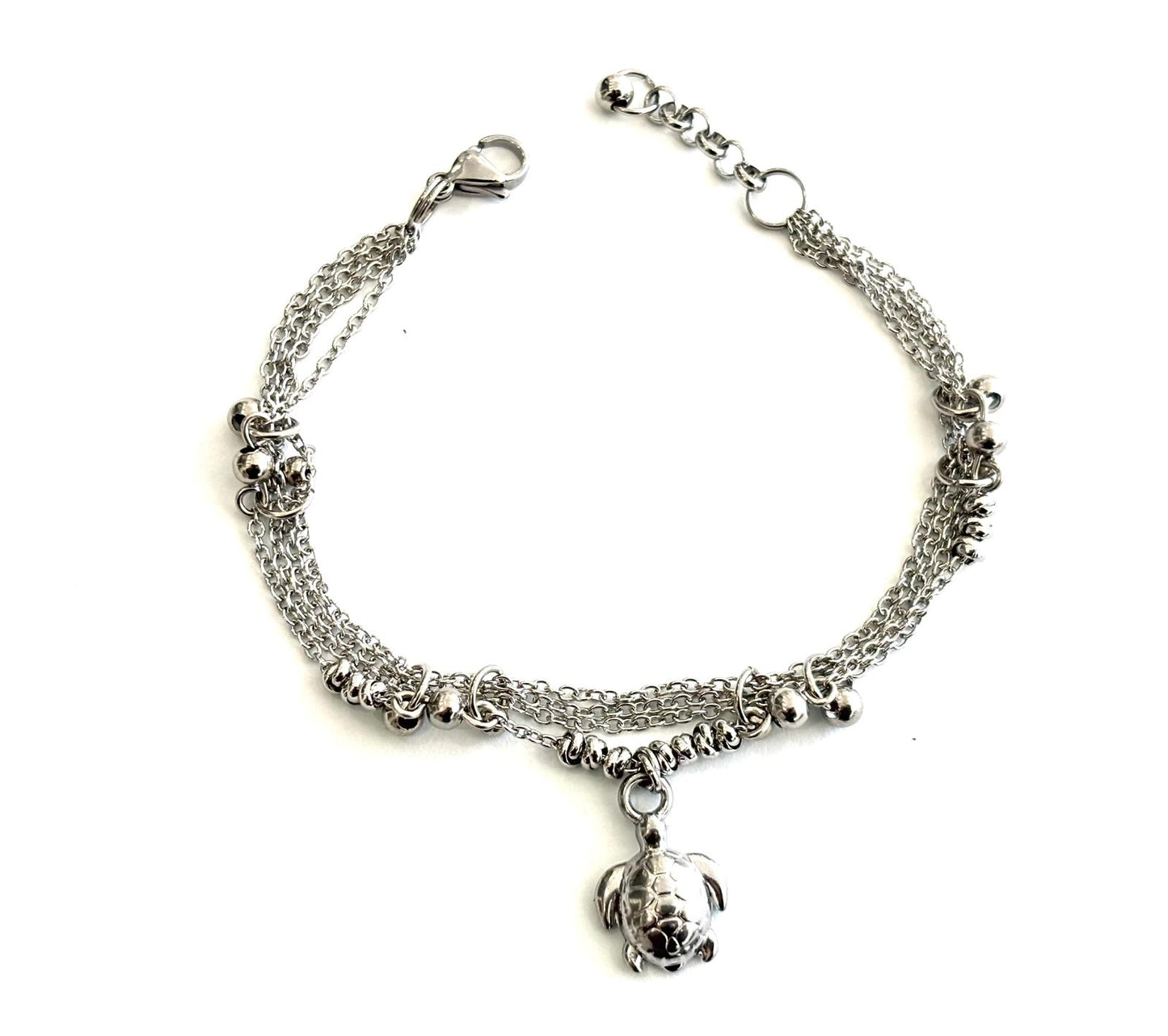 BRACCIALE LUCKY LINKS ACCIAIO - TARTARUGA ACCIAIO