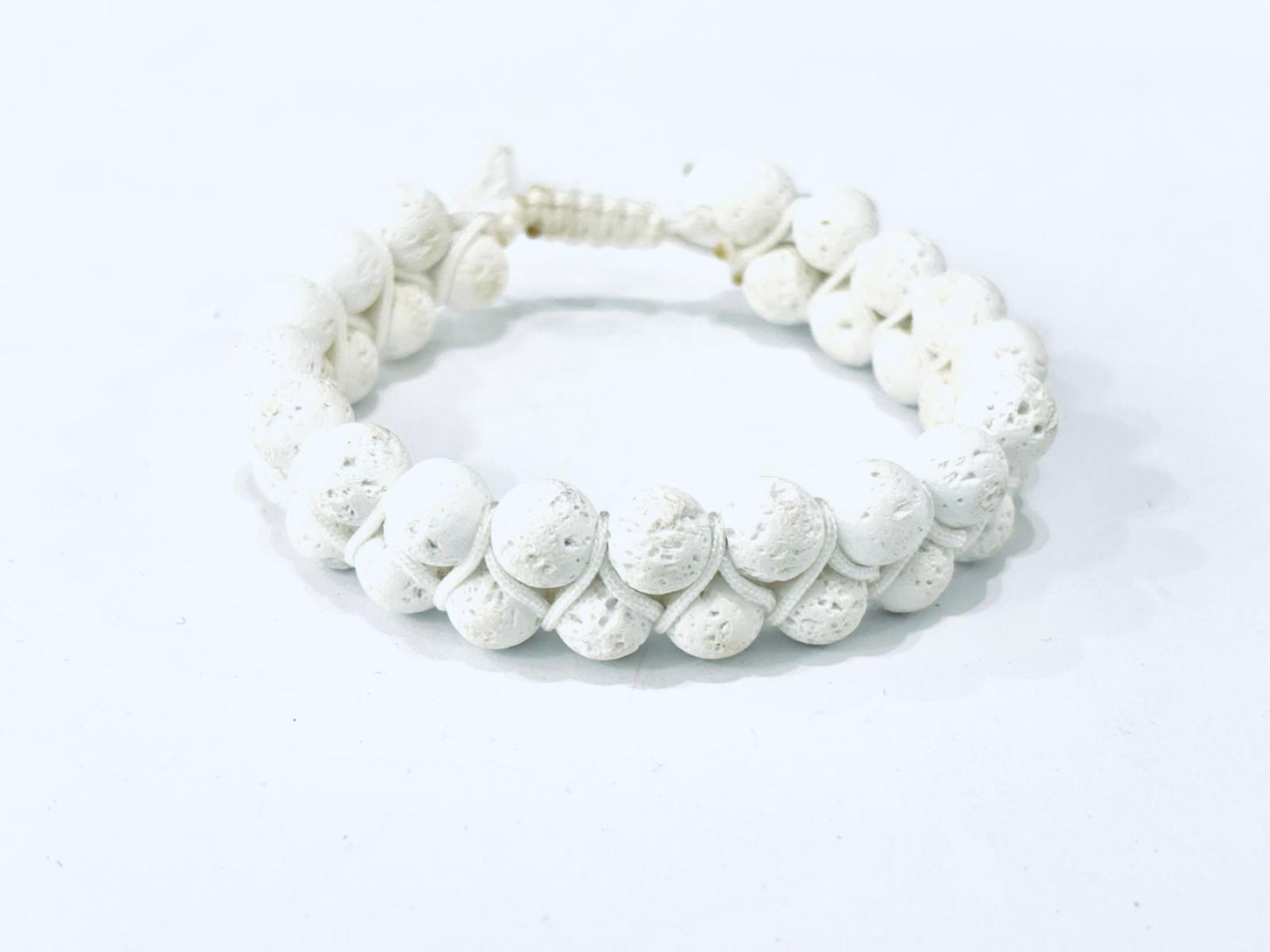 BRACCIALE HOYO PIETRA LAVICA BIANCA
