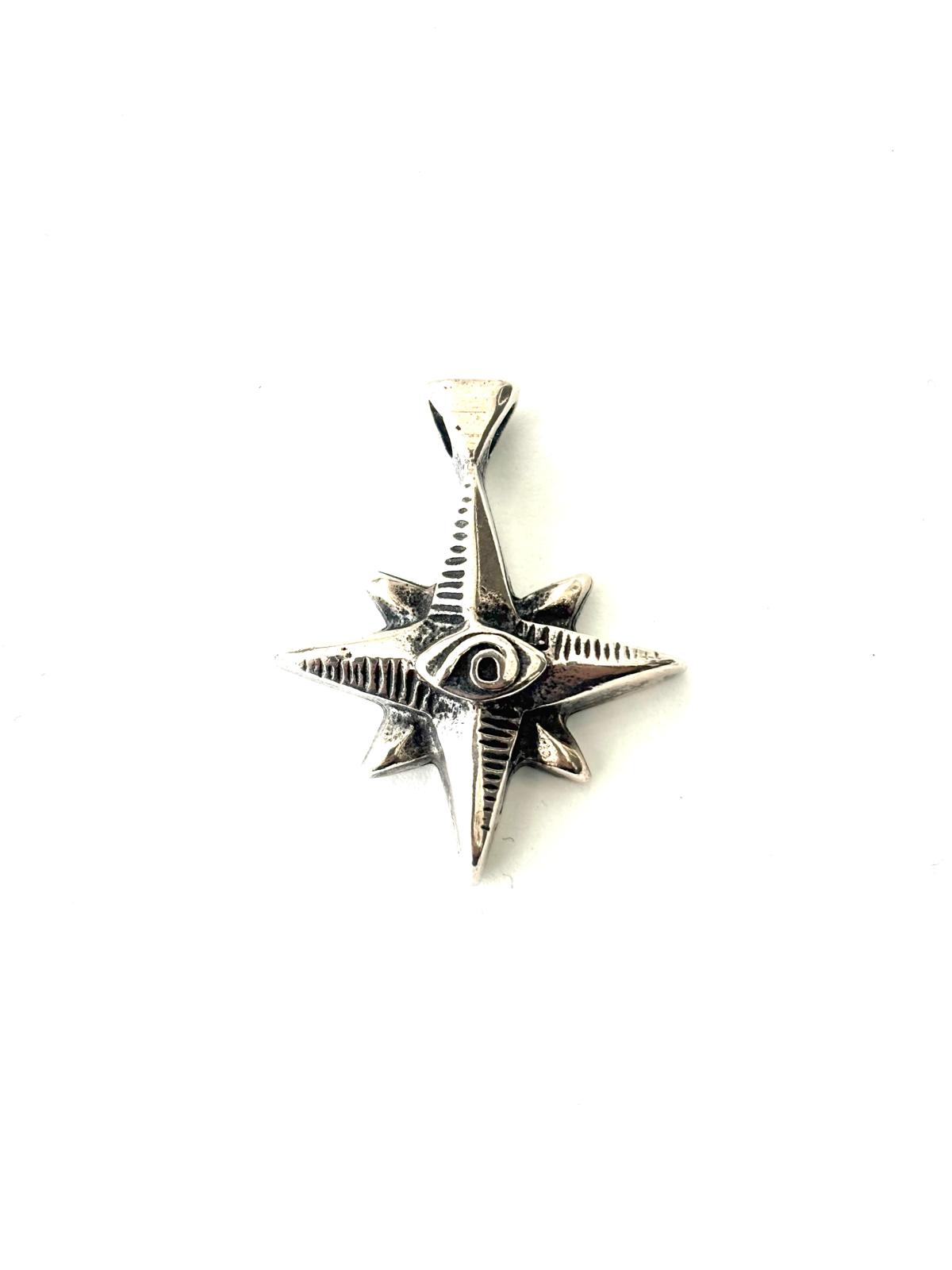 CIONDOLO STELLA CON OCCHIO ARGENTO 925