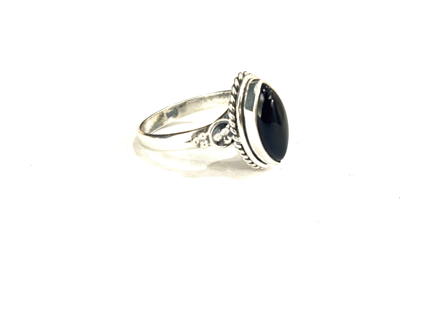 ANELLO ONICE SPOLETTA - ARGENTO 925