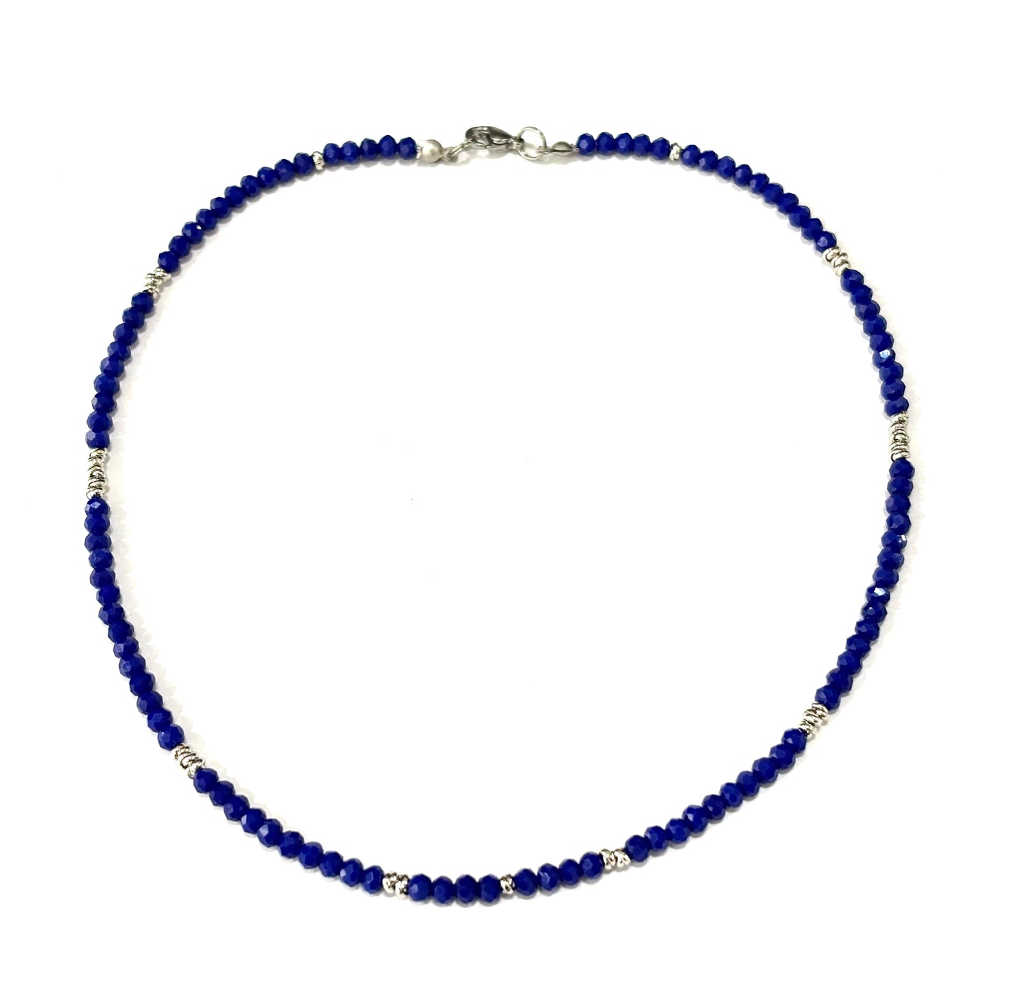 COLLANA PERLINE DI CRISTALLI SFACCETTATI 4x3mm