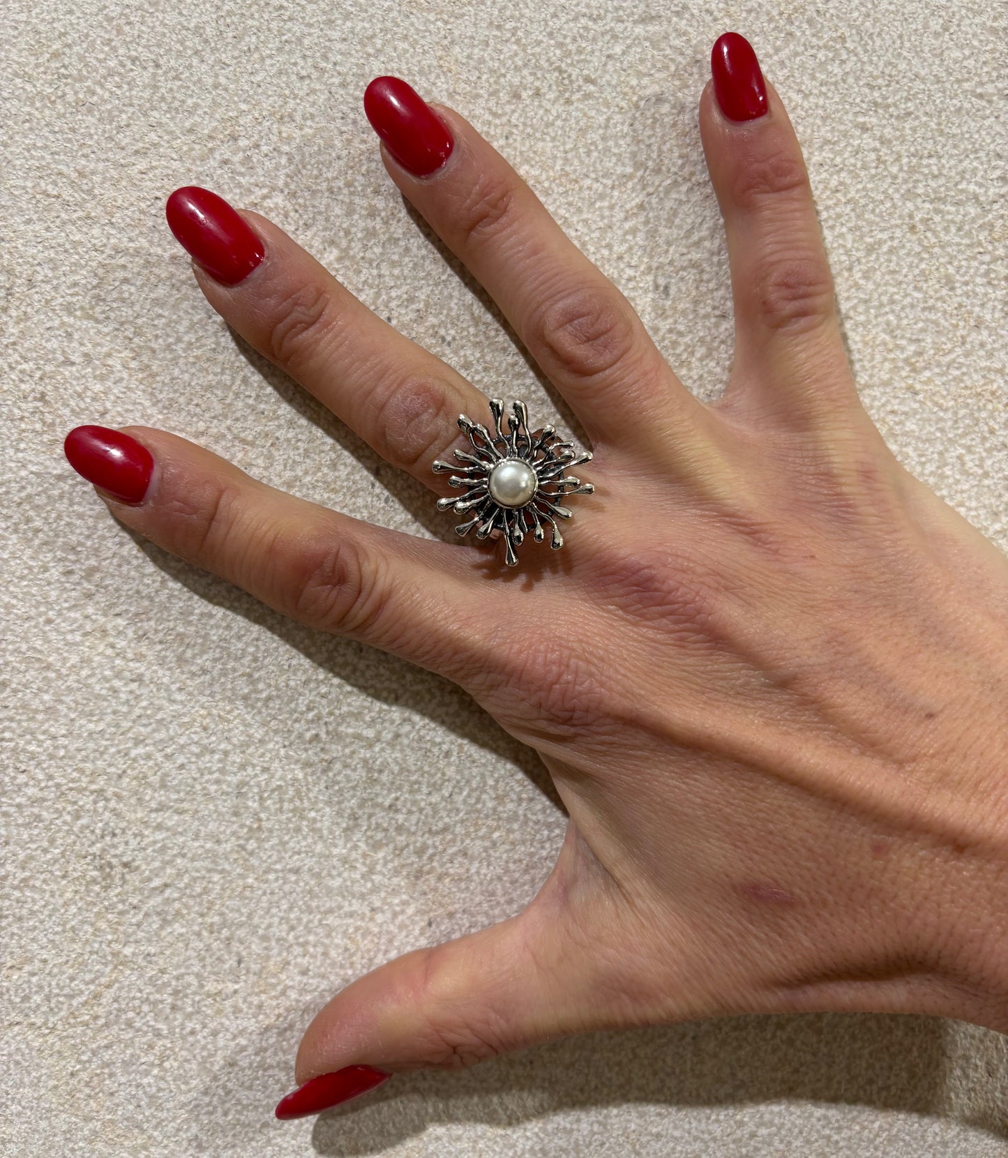 ANELLO NATURE PERLA DI FIUME - ARGENTO 925