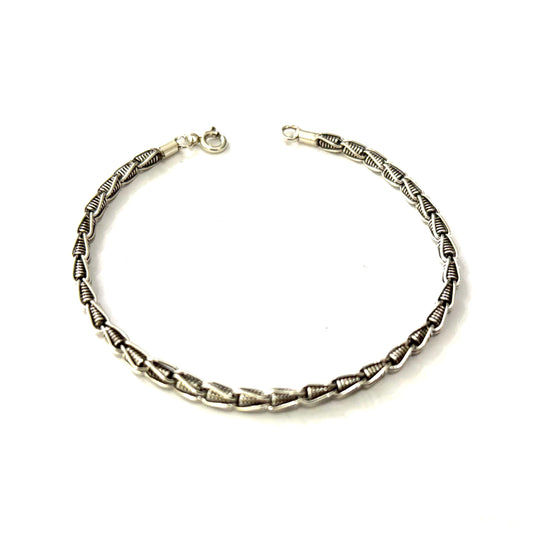 BRACCIALE MAGLIA INTRECCIATA - ARGENTO 925