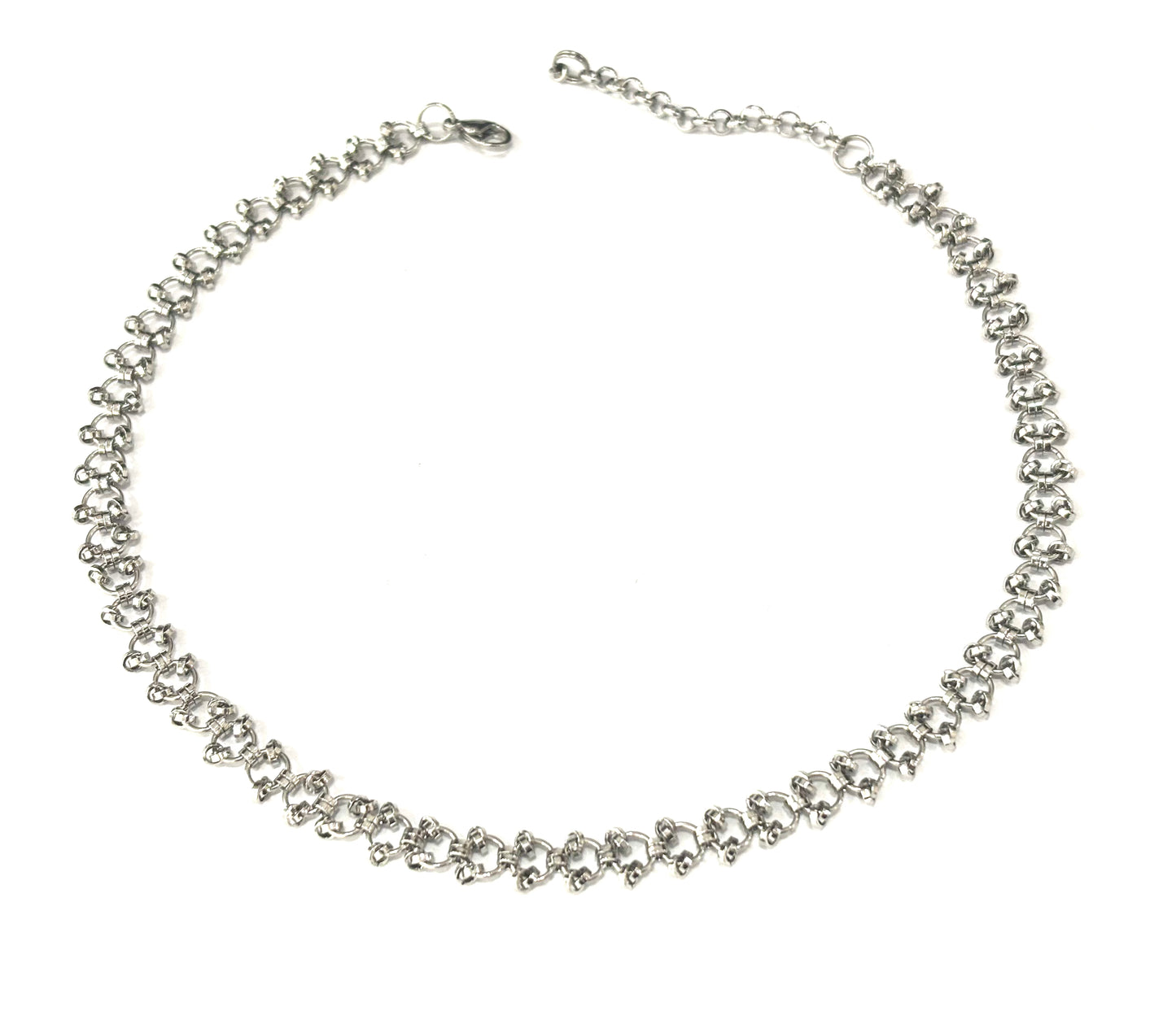 COLLANA CHOKER IN COTTA DI MAGLIA ACCIAIO