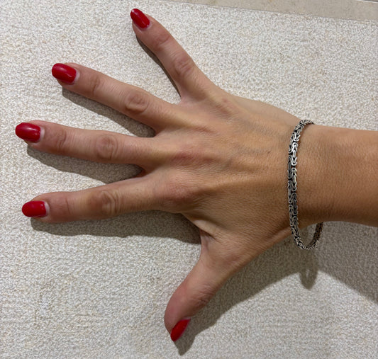 BRACCIALE SNAKE BIZANTINA PIATTA