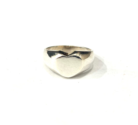 ANELLO CUORE LISCIO - ARGENTO 925