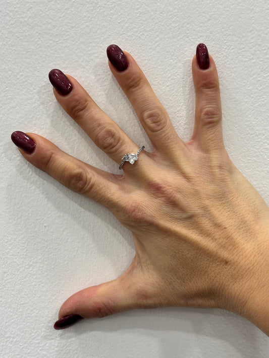 ANELLO DOPPIO CUORE SCINTILLANTE - ARGENTO 925 - ZIRCONI