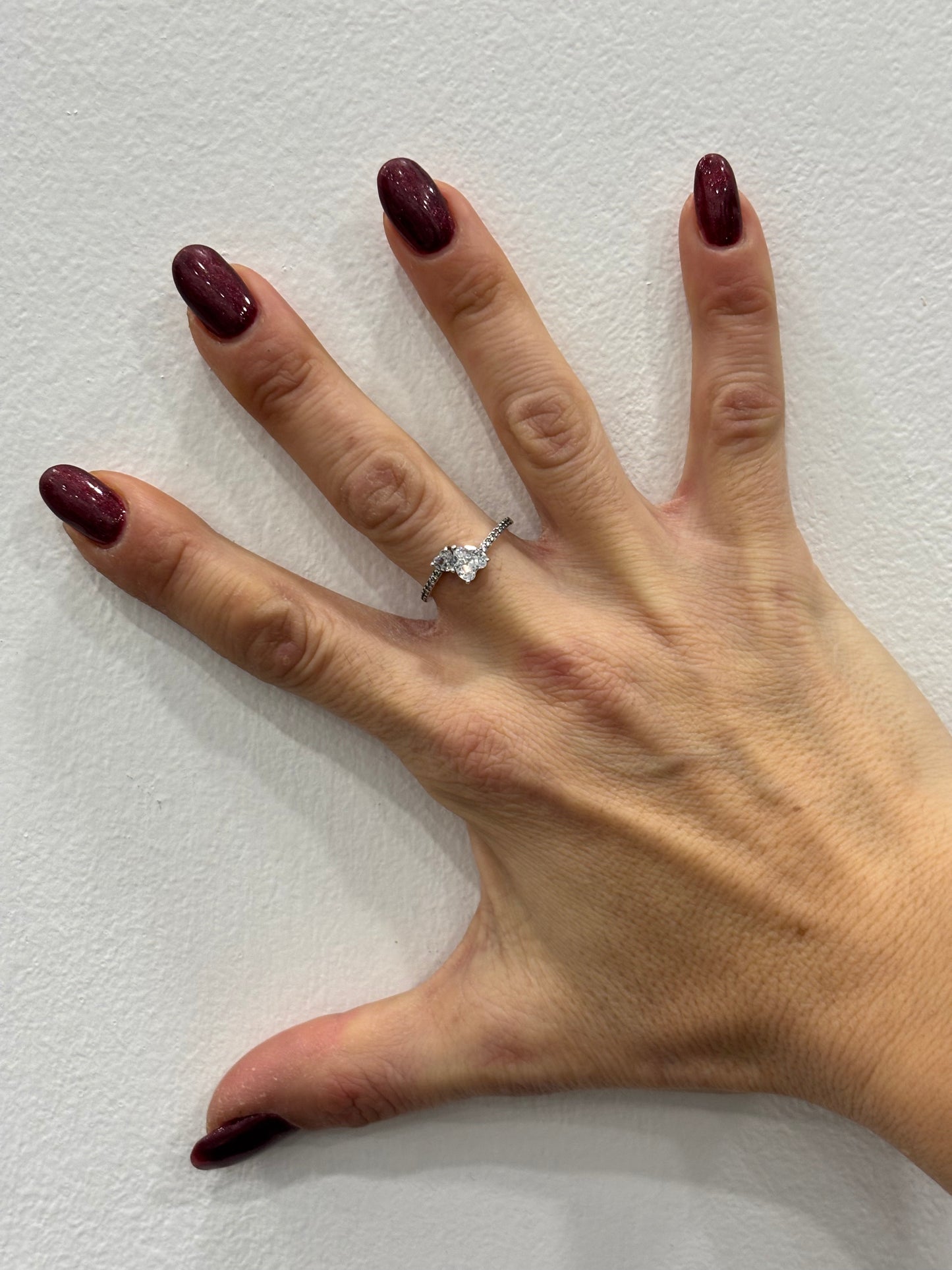 ANELLO DOPPIO CUORE SCINTILLANTE - ARGENTO 925 - ZIRCONI