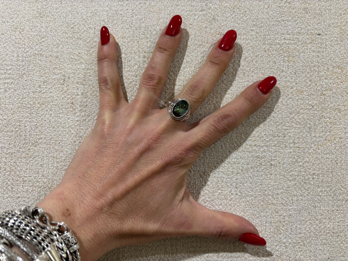 ANELLO MISTYC TOPAZ OVALE - ARGENTO 925