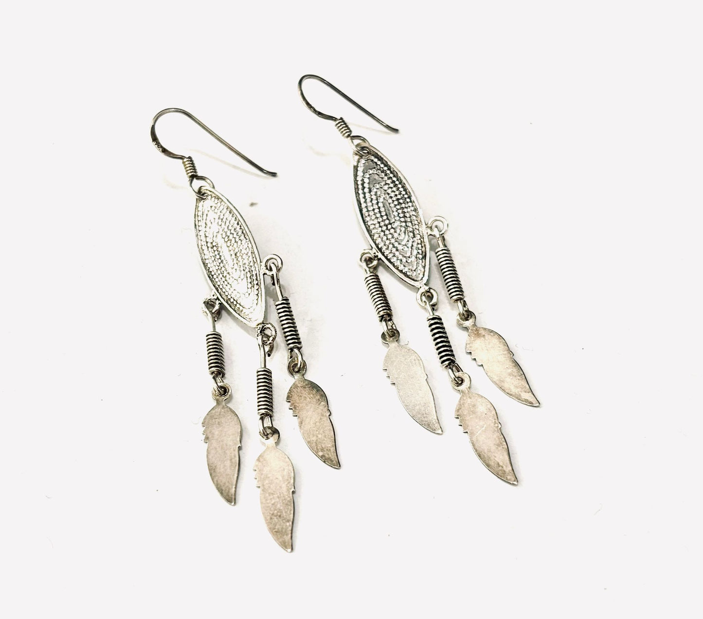 ORECCHINI PENDENTI TRIBALI - ARGENTO 925