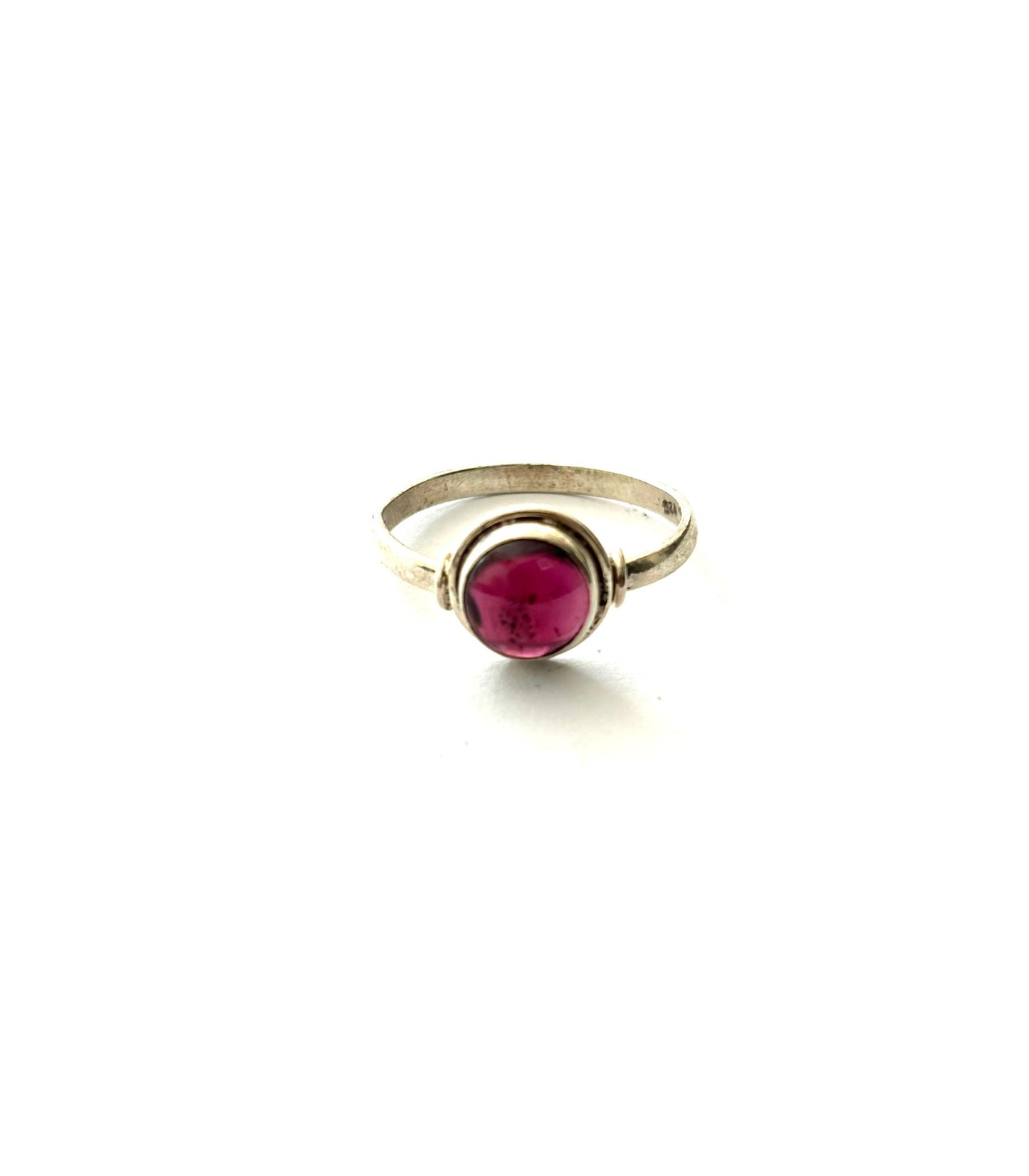 ANELLO GRANATO TONDO ARGENTO 925