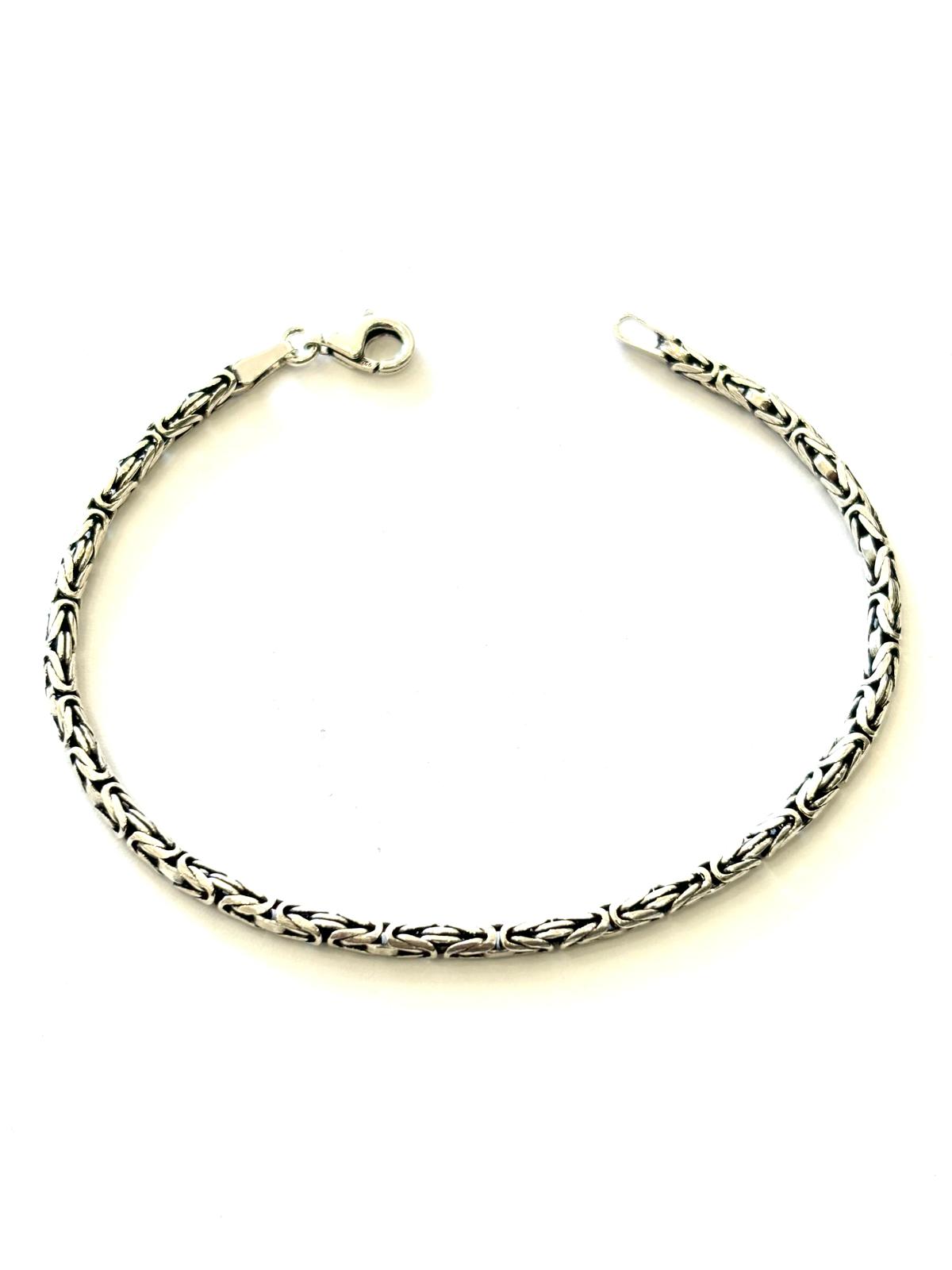 BRACCIALE SNAKE BIZANTINA ARGENTO 925