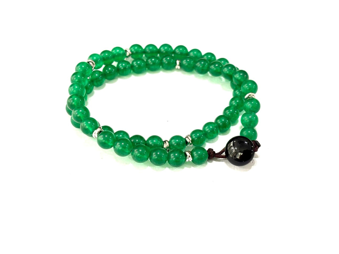 BRACCIALE TEKUBI DOPPIO GIRO AGATA VERDE