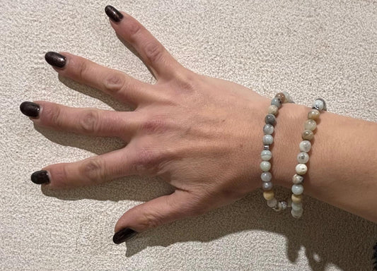 BRACCIALE TEKUBI DOPPIO GIRO AMAZZONITE MULTICOLOR