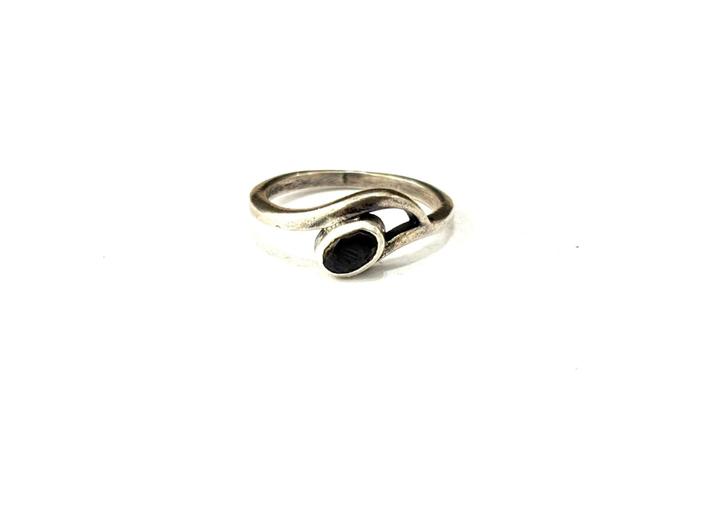 ANELLO ONICE SFACCETTATO OVALE - ARGENTO 925
