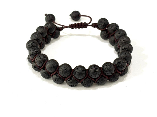 BRACCIALE HOYO PIETRA LAVICA NERA