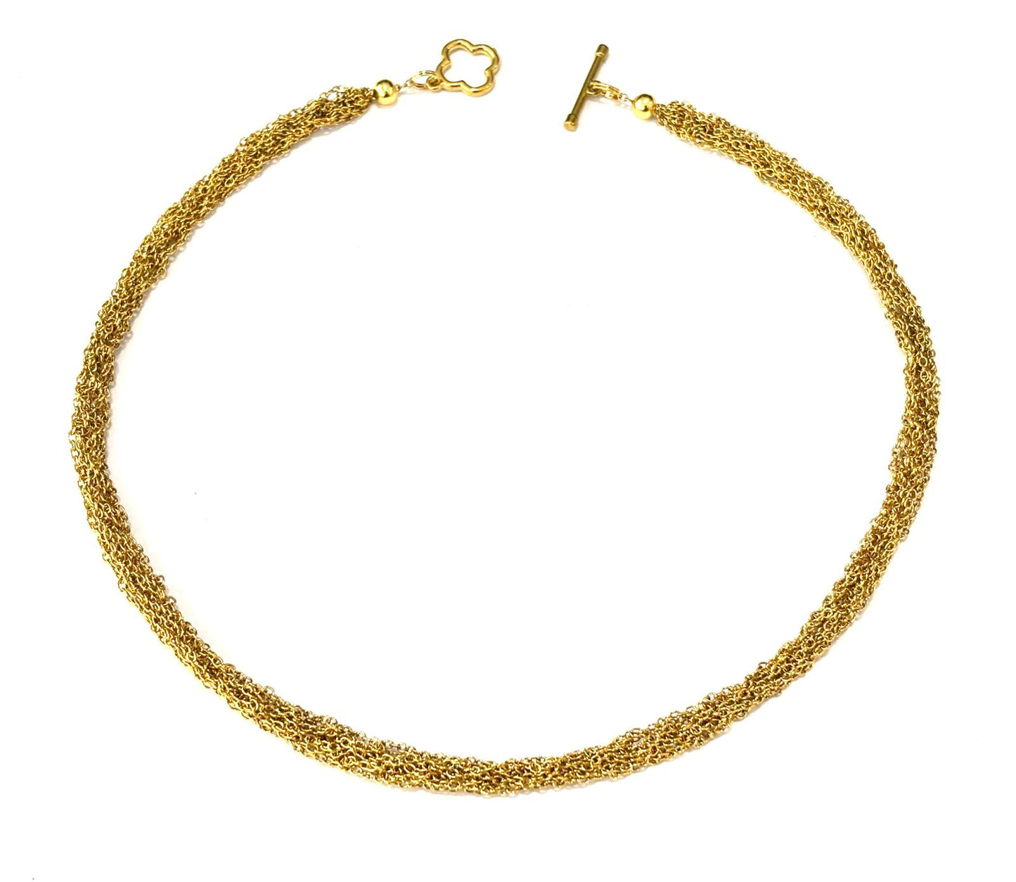 COLLANA NODUS MAGNA ACCIAIO GOLD