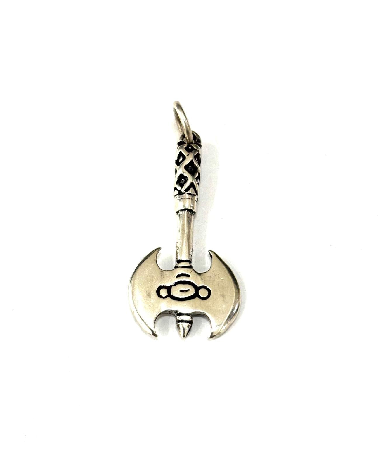 CIONDOLO ASCIA BIPENNE ARGENTO 925