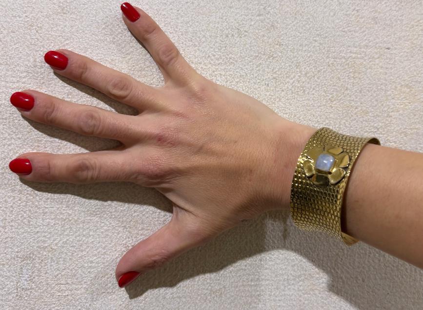 BRACCIALE RIGIDO OTTONE LAVORATO