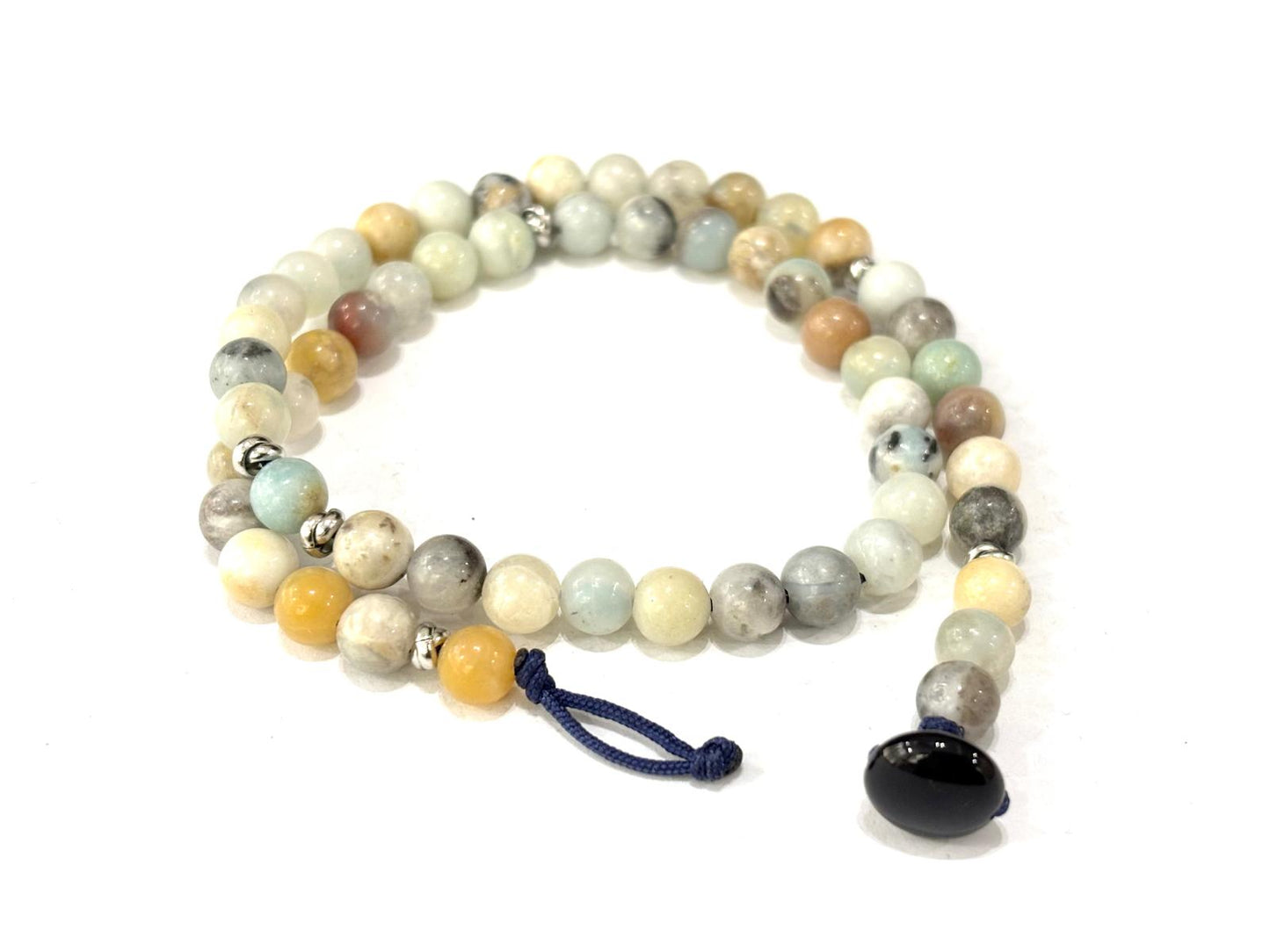 BRACCIALE TEKUBI DOPPIO GIRO AMAZZONITE MULTICOLOR