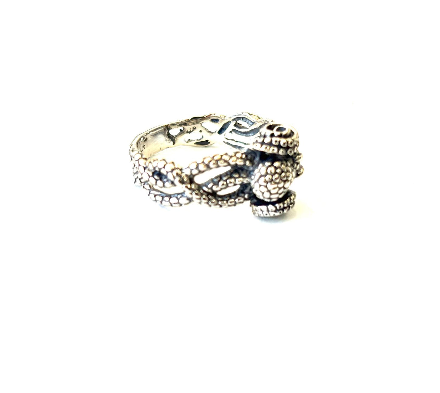 ANELLO POLPO TENTACOLARE - ARGENTO 925