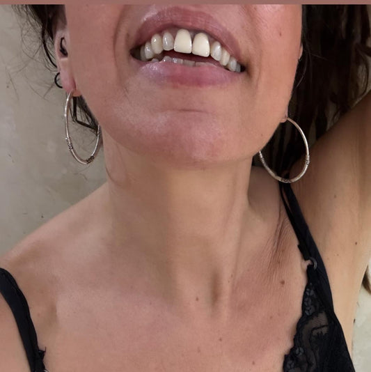 CERCHI LAVORATI - ARGENTO 925