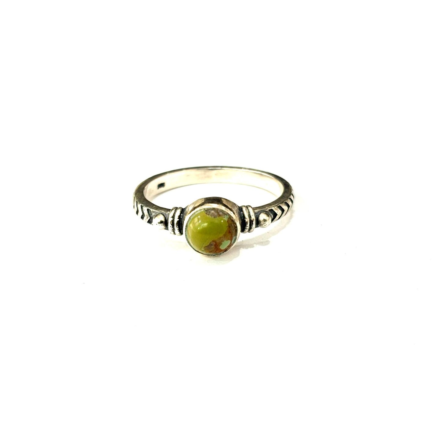 ANELLO COPPER TURQUOISE VERDE ARGENTO 925