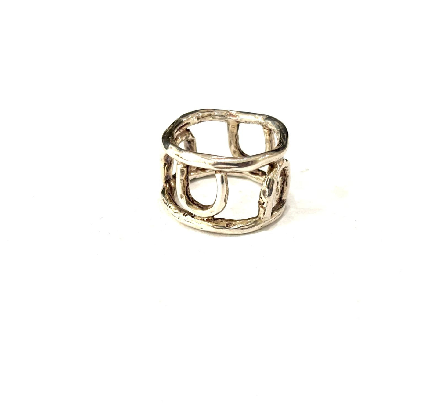 ANELLO DESIGN GEOMETRICO ARGENTO 925